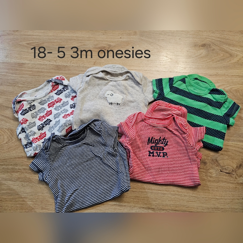 Set of 5 Baby Onesies